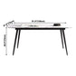 Industrial Style Home Sintered Stone Dining Table Rectangle Table with Metallic Base Clearhalo ' dining_table' 'Dining Tables & Seating' 'Dining Tables' 'furn' 'furn_dining_table' 'Furniture' 'furniture_dining_table' 'Kitchen & Dining Furniture' 'kitchen&dining_furn' 'kitchen' 'kitchen_dining_table' 1200x1200_f2a89184-27b5-4527-8edd-f5ad8cff2946