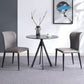 Round Sintered Stone Two-Color Dining Table Simplicity 4 Legs Table for Dining Room Clearhalo ' dining_table' 'Dining Tables & Seating' 'Dining Tables' 'furn' 'furn_dining_table' 'Furniture' 'furniture_dining_table' 'Kitchen & Dining Furniture' 'kitchen&dining_furn' 'kitchen' 'kitchen_dining_table' 1200x1200_f2a96050-9a5c-4298-8aca-b3a92222fe91