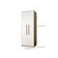 Hinged Wardrobe Armoire with Garment Rod Modern Wardrobe Cabinet for Home