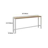 Moderno tavolo da pub rettangolare set 1/5/9 pezzi tavolino in legno con sgabelli alti