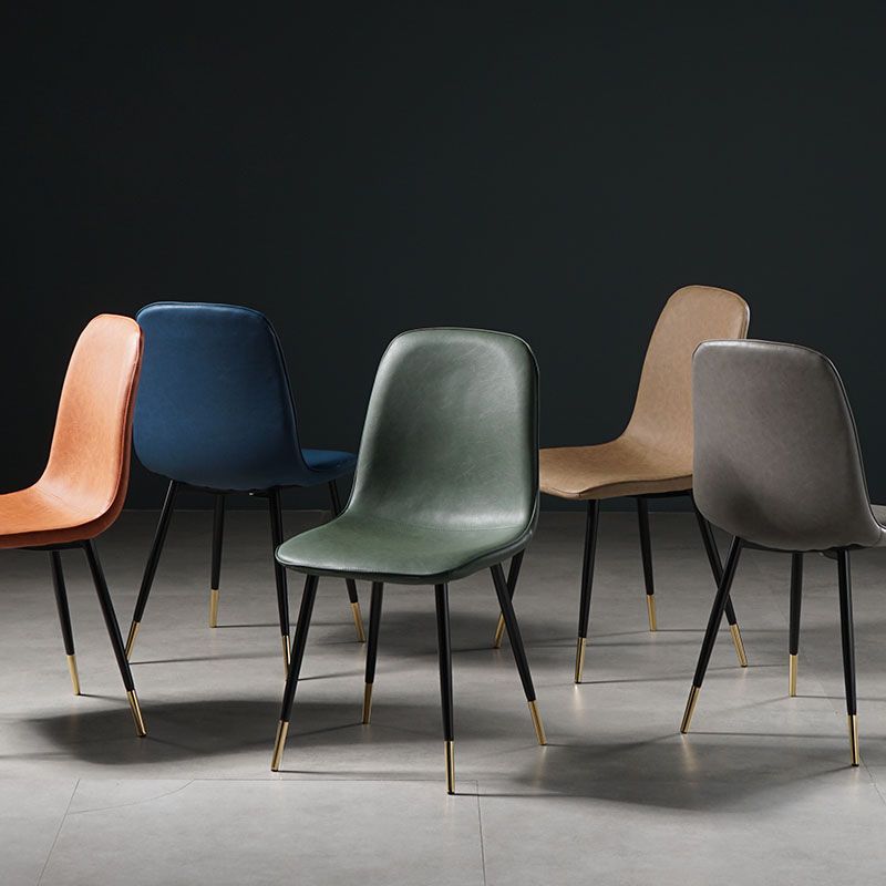 Nordic Metal Dining Chairs Dining Armless Side Chairs for Kitchen Clearhalo ' kitchen&dining_furn' 'Dining Chairs' 'Dining Tables & Seating' 'dining_chair' 'furn' 'furn_dining_chair' 'Furniture' 'furniture_dining_chair' 'Kitchen & Dining Furniture' 'kitchen' 1200x1200_f2ad919f-619f-4d8c-b347-c30a9de31a2e