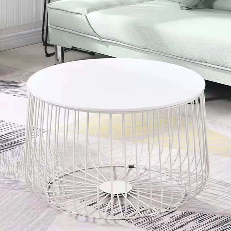Iron Round Coffee or End Table Mid-Century Modern Frame Coffee Table Clearhalo 'Coffee & Accent Tables' 'Coffee Tables' 'coffee_tables' 'furn' 'furn_coffee_tables' 'Furniture' 'Living Room Furniture' 1200x1200_f2ae796f-cbf2-4a29-b8d0-a5429dec634b