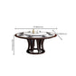 Pedestal Dining Table Convertible Dining Table for Dining Room Clearhalo 'Dining Tables & Seating' 'Dining Tables' 'dining_table' 'furn' 'furn_dining_table' 'Furniture' 'Kitchen & Dining Furniture' 1200x1200_f2afda4d-2d04-4424-b10f-355dd38f4f90