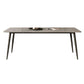 Set da pranzo moderno grigio Set tavolo da pranzo rettangolare da 1/4/7 pezzi con piano in pietra