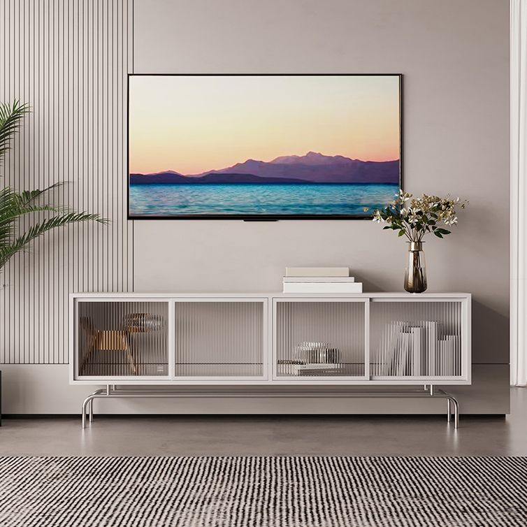 Industrial Home TV Cabinet Metal Enclosed TV Storage with Metal Legs Clearhalo 'furn' 'furn_tv_stands_entertainment_centers' 'Furniture' 'Living Room Furniture' 'TV Stands & Entertainment Centers' 'TV Stands & Media Storage Furniture' 'tv_stands_entertainment_centers' 1200x1200_f2b360dc-4ac9-4354-a665-f1ce917bd556