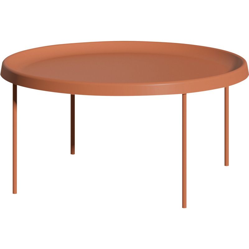 Mid-Century Modern Tray Top Coffee Table 4 Legs Iron Cocktail Table Clearhalo 'Coffee & Accent Tables' 'Coffee Tables' 'coffee_tables' 'furn' 'furn_coffee_tables' 'Furniture' 'Living Room Furniture' 1200x1200_f2b3d967-e284-4336-abc6-2cf5ad7b1b42