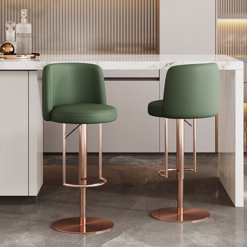 Adjustable Height Bar Stool Leather Backrest Counter Stool for Bristol Clearhalo 'Bar Furniture' 'Bar Stools' 'bar_stools' 'furn' 'furn_bar_stools' 'Furniture' 'Kitchen & Dining Furniture' 1200x1200_f2b4d813-546d-47ef-b6ee-7db7628ca818