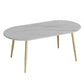 Traditional Luxury Stone Furniture Oval 4 Legs Dining Site Table for Home Clearhalo ' dining_table' 'Dining Tables & Seating' 'Dining Tables' 'furn' 'furn_dining_table' 'Furniture' 'furniture_dining_table' 'Kitchen & Dining Furniture' 'kitchen&dining_furn' 'kitchen' 'kitchen_dining_table' 1200x1200_f2b7814a-9a96-465e-ae04-a88ce9b34256