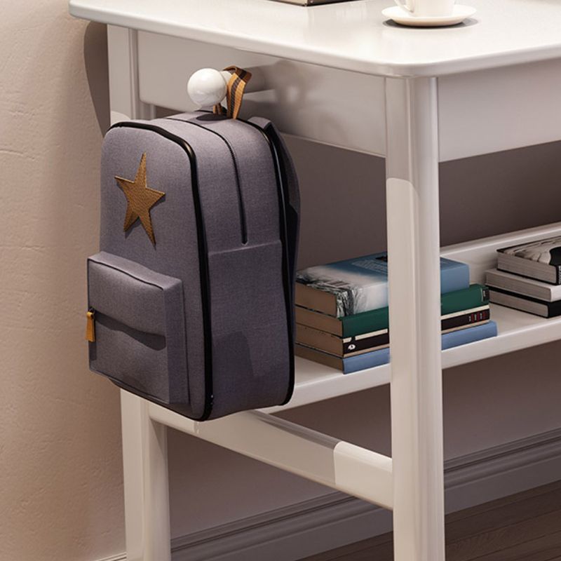 Modern Solid Wood Rectangle Office Desk 1-shelf 29.53-inch Tall Writing Desk Clearhalo 'furn' 'furn_office_desk' 'Furniture' 'Office Desks' 'Office Furniture' 'office_desk' 1200x1200_f2b7b422-4187-4cda-833d-0aa63968121f