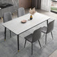 Modern Sintered Stone Kitchen Dining Table Standard Dining Table with 4 Legs Base Clearhalo ' dining_table' 'Dining Tables & Seating' 'Dining Tables' 'furn' 'furn_dining_table' 'Furniture' 'furniture_dining_table' 'Kitchen & Dining Furniture' 'kitchen&dining_furn' 'kitchen' 'kitchen_dining_table' 1200x1200_f2b9215f-b198-4d65-86b3-444daac9abde