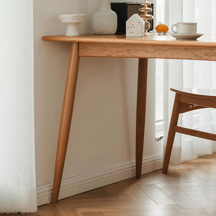 Contemporary Fixed Solid Wood Dining Table with 4 Solid Wood Legs Base Kitchen Dining Set Clearhalo 'Dining Room Sets' 'Dining Tables & Seating' 'dining_room_set' 'furn' 'furn_dining_room_set' 'Furniture' 'furniture_dining_room_set' 'Kitchen & Dining Furniture' 'kitchen&dining_furn' 'kitchen' 1200x1200_f2b996c5-90c8-4819-9828-f52ac6446506