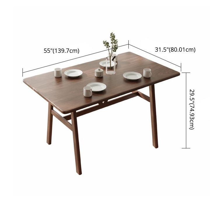 Modern Solid Wood Standard Dining Set Rectangle Shape Kitchen Dining Set with 4 Legs Table Clearhalo 'Dining Room Sets' 'Dining Tables & Seating' 'dining_room_set' 'Furniture' 'furniture_dining_room_set' 'Kitchen & Dining Furniture' 'kitchen&dining_furn' 'kitchen' 1200x1200_f2b9ad18-6558-4cf7-a9c0-e3649eca2f38