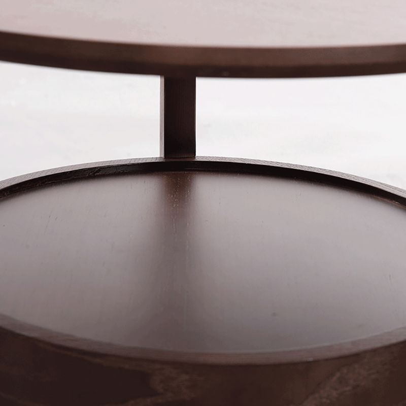 Modernistic Living Room Round 1-Drawer 3 Legs Solid Wood End Table