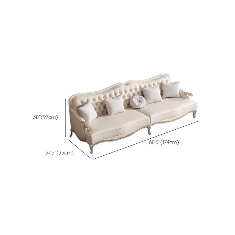 38.18" Tall Nailhead Trim Sectional Sofa Sloped Arm Genuine Leather Sofa Clearhalo 'furn' 'furn_sectionals' 'Furniture' 'Living Room Furniture' 'Sectionals' 1200x1200_f2baf486-f611-432a-9180-00cf00ae2c5e