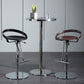 Armless Bar Stools Adjustable Height Dining Stool with Metal Base