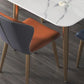 Sintered Stone Dining Table Modern Kitchen Furniture with 4 Metal Legs