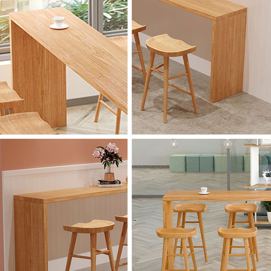 Glam 1/5/9 Pieces Bar Table Set Rectangle Wooden Counter Table for Kitchen Clearhalo 'Bar Furniture' 'furn' 'furn_home_bar_bar_sets' 'Furniture' 'Home Bars & Bar Sets' 'home_bar_bar_sets' 'Kitchen & Dining Furniture' 1200x1200_f2bde11c-04f5-44f7-95b5-82f6cdc35441