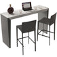 Sintered Stone Bistro Bar Table Modern Double Pedestal Bar Table for Home Clearhalo 'Bar Furniture' 'Bar Tables' 'bar_tables' 'furn' 'furn_bar_tables' 'Furniture' 'Kitchen & Dining Furniture' 1200x1200_f2be4963-0fdd-43f9-8b19-7860be31710c