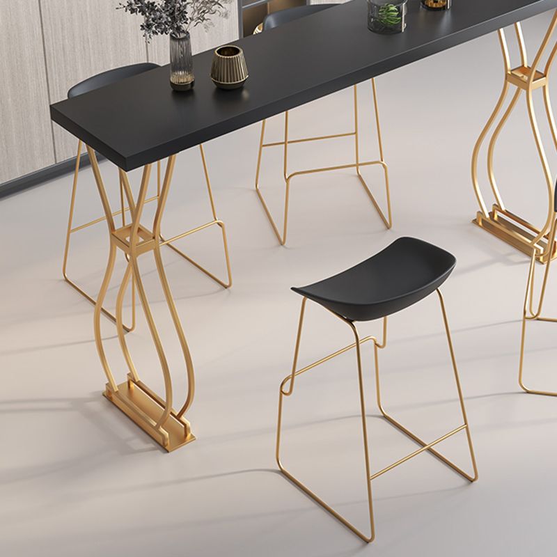 Tavolo da bar del patio a doppio piedistallo contemporaneo tavolo da barra in legno massiccio