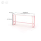Glam Rectangle Bar Stool Table White Top Pub Table with Pink Base Clearhalo 'Bar Furniture' 'Bar Tables' 'bar_tables' 'furn' 'furn_bar_tables' 'Furniture' 'Kitchen & Dining Furniture' 1200x1200_f2c1af0c-776a-4dcb-b877-70cdaebf6341