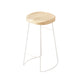 Contemporary Bar Stools Metal and Solid Wood Counter Height Stools