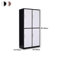 Hinged Steel Wardrobe Cabinet Contemporary Wardrobe Armoire for Home
