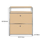 Modern 15.7"W Dining Server Engineered Wood Side Board Locking Cabinets