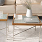 Modern Cross Legs End Slide Table Clear Tray Top Corner Table Clearhalo 'Coffee & Accent Tables' 'End & Side Tables' 'end_side_tables' 'furn' 'furn_end_side_tables' 'Furniture' 'Living Room Furniture' 1200x1200_f2c49284-cfb2-4ea4-bc22-4ebd2a0614ed