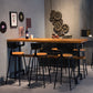 Solid Wood Bar Dining Table Contemporary Rectangle Counter Height Table