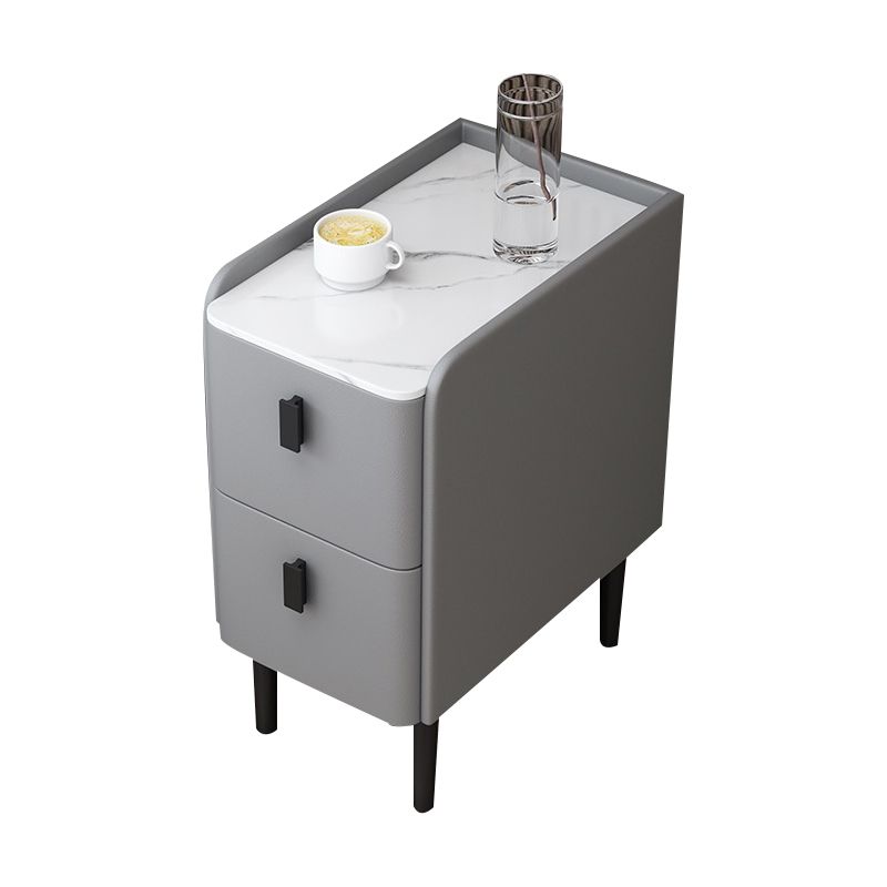 2 - Drawer Modern Accent Table Nightstand Antique Finish Bed Nightstand Clearhalo 'Bedroom Furniture' 'furn' 'furn_night_stand' 'Furniture' 'night_stand' 'Nightstands' 1200x1200_f2c52590-43c3-48e9-bbbe-af21ccb09097