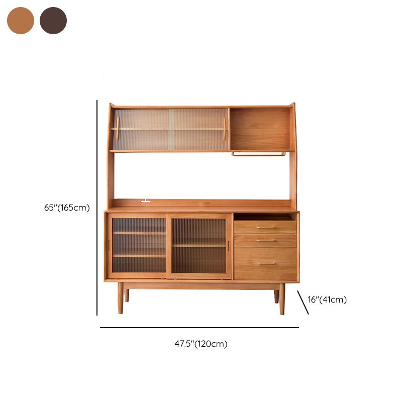 Moderno moderno mobile per porte di vetro a buffet per sala da pranzo