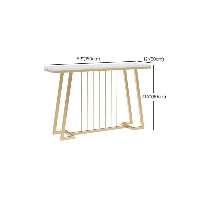 Tavolo da divano console di ferro glam rettangolo tavolo da fine marmo per sala