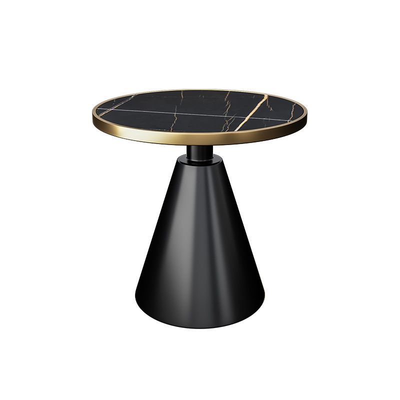 Modern Sintered Stone Top End Table 24" Tall Pedestal End Table Clearhalo 'Coffee & Accent Tables' 'End & Side Tables' 'end_side_table' 'end_side_tables' 'furn' 'furn_end_side_tables' 'Furniture' 'furniture_end_side_table' 'Living Room Furniture' 1200x1200_f2c62f52-ebb5-4e3c-8323-bcb866a11555