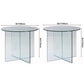 Contemporary Round Dining Room Table Tempered Glass Table with Pedestal Base Clearhalo ' dining_table' 'Dining Tables & Seating' 'Dining Tables' 'furn' 'furn_dining_table' 'Furniture' 'furniture_dining_table' 'Kitchen & Dining Furniture' 'kitchen&dining_furn' 'kitchen' 'kitchen_dining_table' 1200x1200_f2c883cb-719c-46fd-b4c8-f32b4a1bb6aa