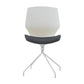 Modern No Wheels Desk Chair White Cotton Armless Office Chair Clearhalo 'furn' 'furn_office_chair' 'Furniture' 'Office Chairs' 'Office Furniture' 'office_chair' 1200x1200_f2cac70e-c372-4fb0-a6ed-d357cb253fa9