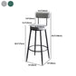 Tabouret de comptoir rond intérieur selles de comptoir rembourré