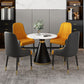 Metal Modern Round Dining Table Sintered Stone Table for Dining Room and Kitchen Clearhalo 'Dining Tables & Seating' 'Dining Tables' 'dining_table' 'furn' 'furn_dining_table' 'Furniture' 'furniture_dining_table' 'Kitchen & Dining Furniture' 1200x1200_f2cc999d-e830-4498-897f-1c0aec30e49c
