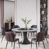 Modern Dining Chairs Faux Leather Side Chairs without Armrest for Dining Room Clearhalo 'Dining Chairs' 'Dining Tables & Seating' 'dining_chair' 'furn' 'furn_dining_chair' 'Furniture' 'furniture_dining_chair' 'Kitchen & Dining Furniture' 1200x1200_f2ce0869-0a36-48b6-8c21-0392ff97ca06