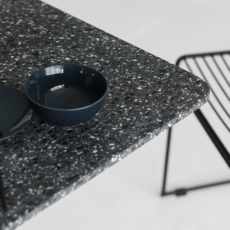 Metal Industrial Square Dining Table Concrete Top Table with Pedestal Base Clearhalo ' dining_table' 'Dining Tables & Seating' 'Dining Tables' 'furn' 'furn_dining_table' 'Furniture' 'furniture_dining_table' 'Kitchen & Dining Furniture' 'kitchen&dining_furn' 'kitchen' 'kitchen_dining_table' 1200x1200_f2ce10a2-071f-4f1d-bc75-075a00cb0a2b