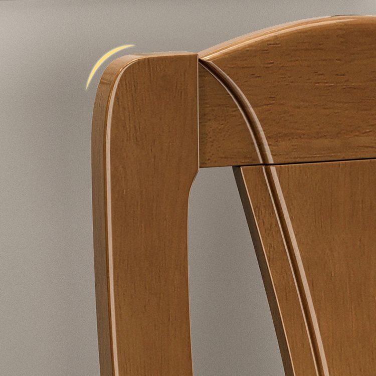 Contemporary Dining Room Rubberwood Slat Back Armless Dining Chair Clearhalo 'Dining Chairs' 'Dining Tables & Seating' 'dining_chair' 'furn' 'furn_dining_chair' 'Furniture' 'Kitchen & Dining Furniture' 1200x1200_f2cef9d7-0589-433d-8e63-57dc18a08a52