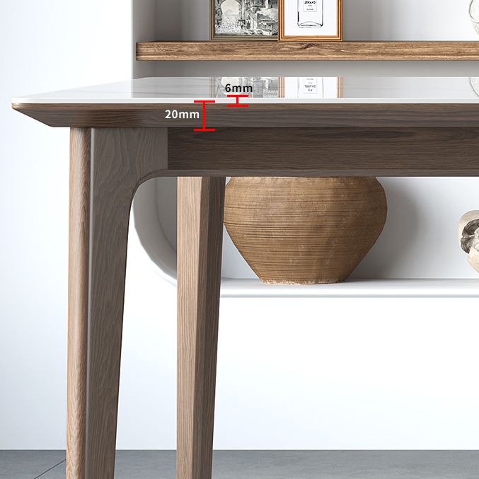 Designerstijl gesinterde stenen eettafelset rechthoekig 1/3/4/5/7-delige dinettetafelset