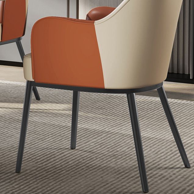 Sedia a braccio in stile industriale sedia da pranzo in vetro per camera da letto