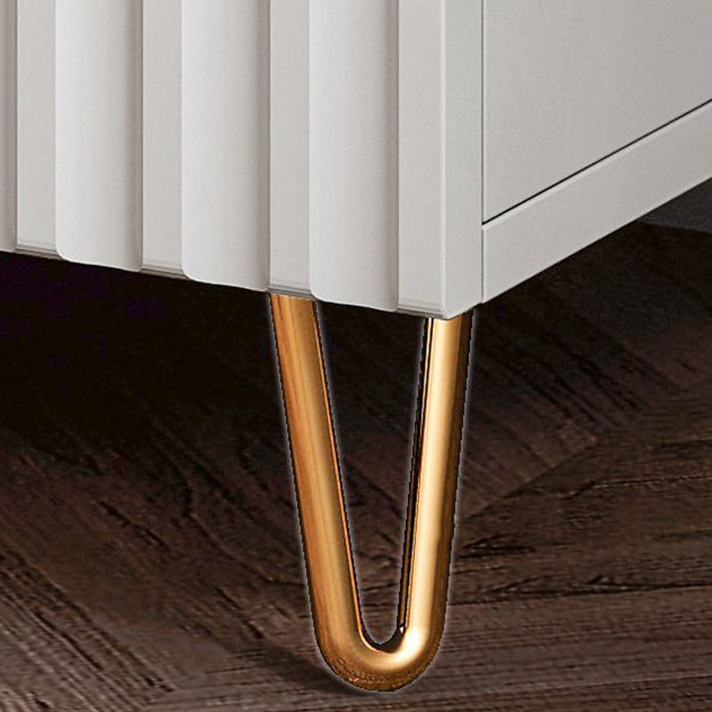 Glam Bed Nightstand Drawer Storage Imitation Wood Night Table with Legs Clearhalo 'Bedroom Furniture' 'furn' 'furn_night_stand' 'Furniture' 'night_stand' 'Nightstands' 1200x1200_f2d2e2b5-d863-446c-adc1-c267e4611d12