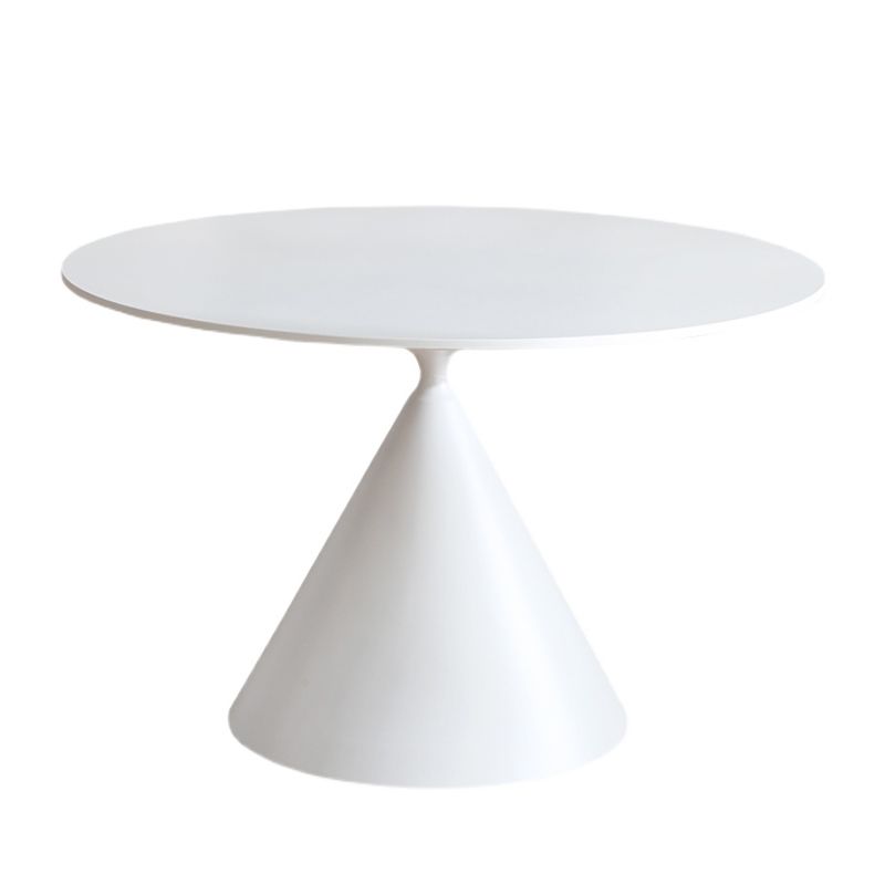 Contemporary Style Dining Table Stone Round Table with Pedestal Base Clearhalo 'Dining Tables & Seating' 'Dining Tables' 'dining_table' 'furn' 'furn_dining_table' 'Furniture' 'Kitchen & Dining Furniture' 1200x1200_f2d2ef27-aefb-4c96-8a4c-417bc5c813bc