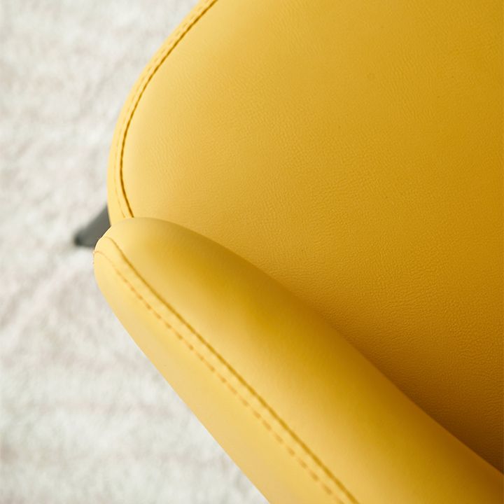 Contemporary Leather Arm Chair Matte Finish Solid Back Dining Chair Clearhalo ' kitchen&dining_furn' 'Dining Chairs' 'Dining Tables & Seating' 'dining_chair' 'furn' 'furn_dining_chair' 'Furniture' 'furniture_dining_chair' 'Kitchen & Dining Furniture' 'kitchen' 1200x1200_f2d611a5-22ab-4502-8c60-c396a96c4eb1