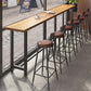 Modern 1/7 Pieces Bar Table Set Rectangle Wood Counter Table with High Stools for Cafe Clearhalo 'Bar Furniture' 'furn' 'furn_home_bar_bar_sets' 'Furniture' 'Home Bars & Bar Sets' 'home_bar_bar_sets' 'Kitchen & Dining Furniture' 1200x1200_f2d65465-4d23-4dae-9027-fa8bed0c3046
