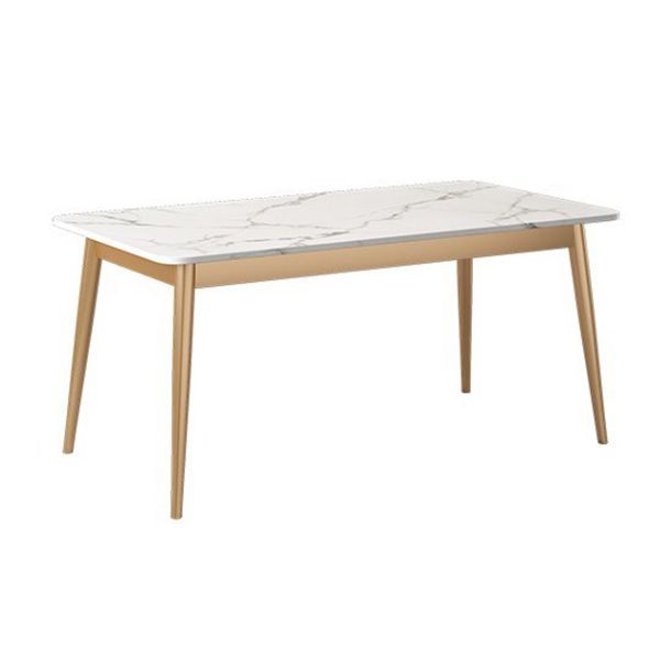 Traditional Luxury Dining Table Sintered Stone Rectangle Table with 4 Legs Clearhalo 'Dining Tables & Seating' 'Dining Tables' 'dining_table' 'furn' 'furn_dining_table' 'Furniture' 'Kitchen & Dining Furniture' 1200x1200_f2d668a8-0a1c-4304-b5a7-3484d4ef8df7