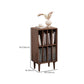 Modern Wooden Bookcase Closed Back Standard Bookshelf with Shelves