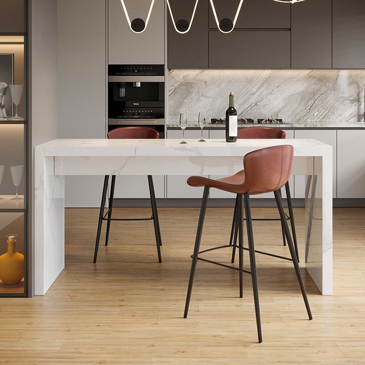 Modern Style Bar Table Set 1/3/4/5 Pieces Rectangle Stone Pub Table Set Clearhalo 'Bar Furniture' 'furn' 'furn_home_bar_bar_sets' 'Furniture' 'Home Bars & Bar Sets' 'home_bar_bar_sets' 'Kitchen & Dining Furniture' 1200x1200_f2dce139-3dab-4e99-88dd-43ed334ed998