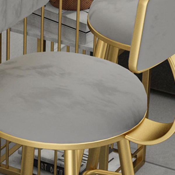 Faux Marble Counter Height Pub Set 1/2/3 Pieces Bar Stool and Table Set Clearhalo 'Bar Furniture' 'furn' 'furn_home_bar_bar_sets' 'Furniture' 'Home Bars & Bar Sets' 'home_bar_bar_sets' 'Kitchen & Dining Furniture' 1200x1200_f2dd2d23-84b4-4fa8-9cf0-402fcc279f37